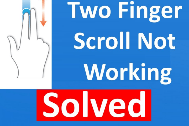 two finger scroll not working